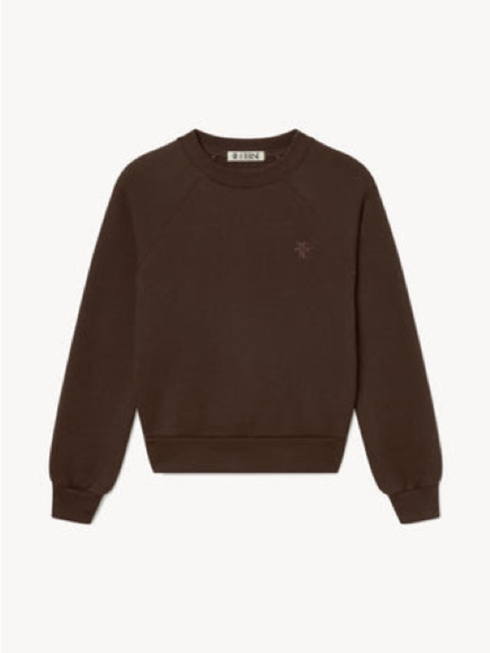 SHRUNKEN RAGLAN SWEATSHIRT
CHOCOLATE / S